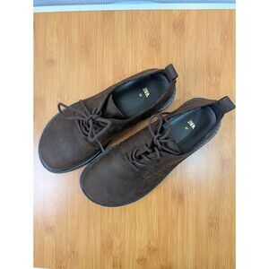 Zara Women's Brown Leather Dress Shoes Derby Lace-Up EU 37 US 6.5 (X12)